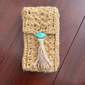 Handmade crocheted phone case